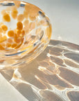 Coral Spotted Glass Bowl