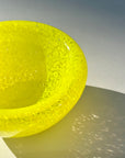 Acid Green Spotted Glass Bowl
