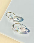 Pearl Luster Solo Hoop Earrings