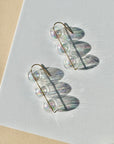 Pearl Luster Stacked Bubble Drop Earrings