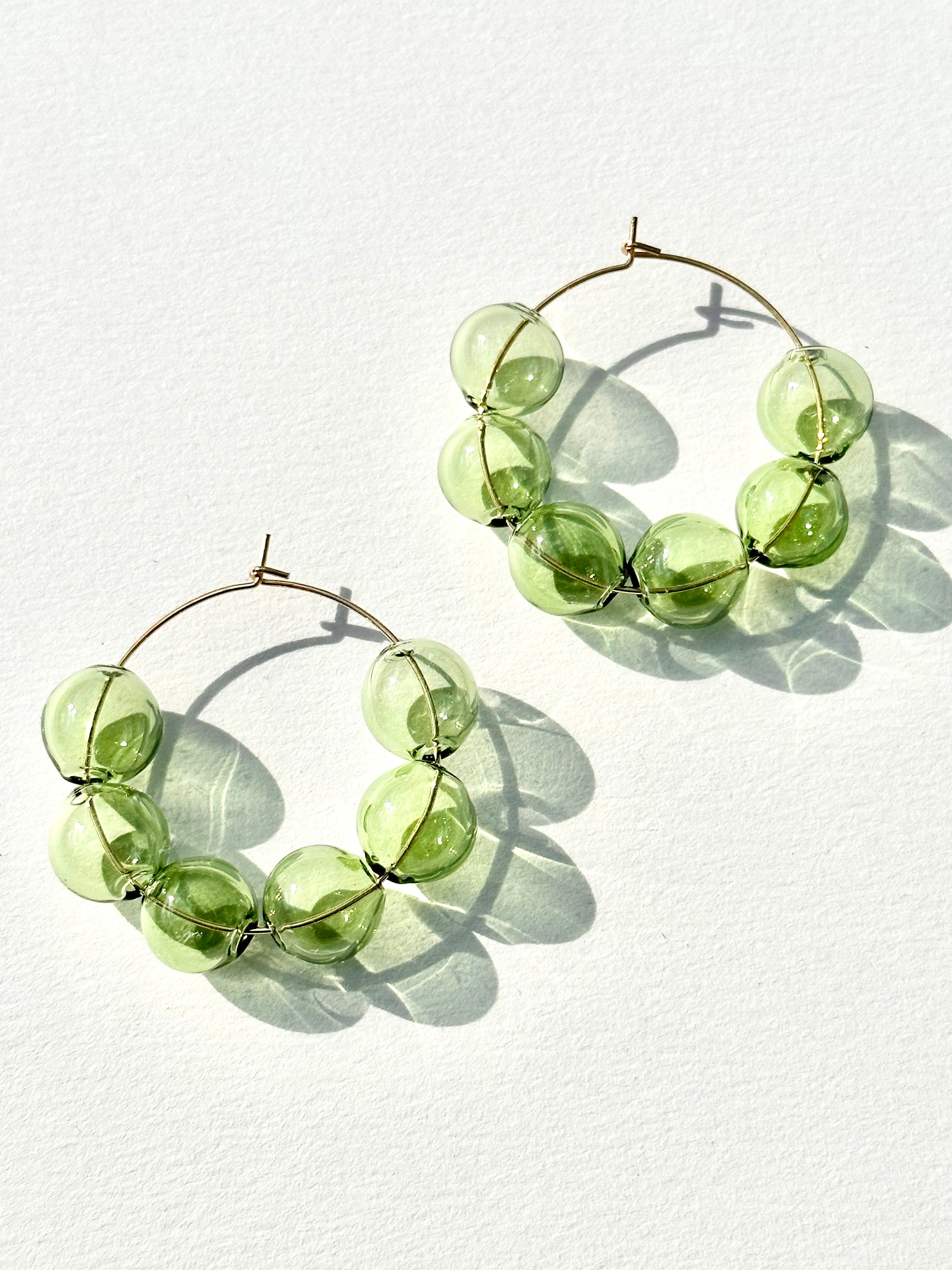 Sage Hoop Earrings Sage Hoop Earrings