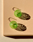 Turquoise Striped Bubble Drop Earrings