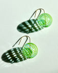 Turquoise Striped Bubble Drop Earrings